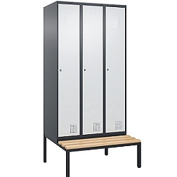 Peltinen Pukukaappi CLICK, lokerokaappi, Z kaappi, metallikaapit