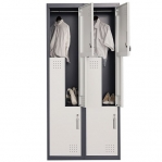 Z-locker, 4 doors 1820x800x450, RAL7035 Knocked Down
