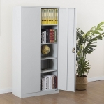 Archive cabinet, 4 shelves, 1950*1100*550, RAL7035/7035 grey, collapsible