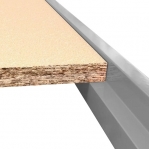 Laoriiul ratastega 2100x1200x600, 3 riiulit talad+puitlaastplaat 22 mm MAXI