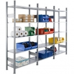 Extension bay 2500x1000x500, 6 shelves used Schäfer