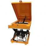 Saksinostopöytä 850x1300 mm/1000 kg sähköhydraulinen Kallistuva taso