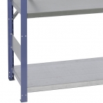 Extension bay 2100x1000x600 200kg/shelf,5 shelves, blue/Zn