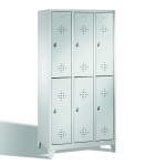 2-tier locker, 6 doors, 1850x900x500 mm