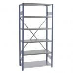 Starter bay 2500x1000x300 200kg/shelf,6 shelves, blue/Zn