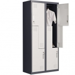 Z-locker, 4 doors 1820x800x450, RAL7035 Knocked Down