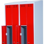 Clothing cabinet, red/grey 2 d/Z-model, 1920x800x550