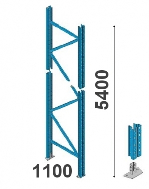 Upright 5400x1100 mm used OPTIMA