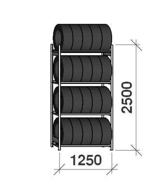 Starter bay 2500x1250x500,4 levels