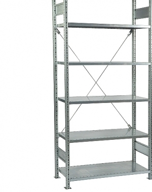 Starter bay 2500x1000x500 ,6 shelves used Schäfer