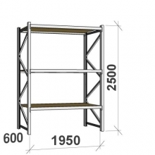 Starter bay 2500x1950x600 440kg/level,3 levels with chipboard