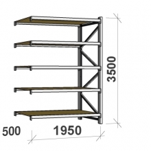 Extension bay 3500x1950x500 440kg/level,5 levels with chipboard MAXI