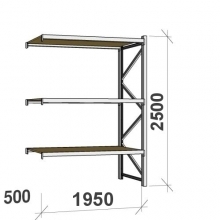 Extension bay 2500x1950x500 440kg/level,3 levels with chipboard