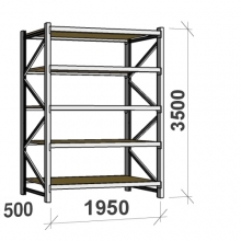 Starter bay 3500x1950x500 440kg/level,5 levels with chipboard MAXI