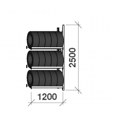 Add On Bay 2500x1200x500, 3 levels