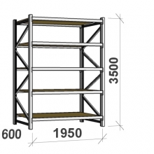 Starter bay 3500x1950x600 440kg/level,5 levels with chipboard MAXI