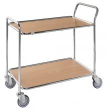 Service trolley with 2 shelves Beech 1020 x 555 x 965/150kg